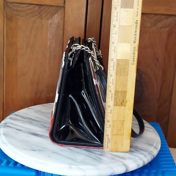 Miche Giraffe Print Clutch with Red Accents - Picture 5 of 11